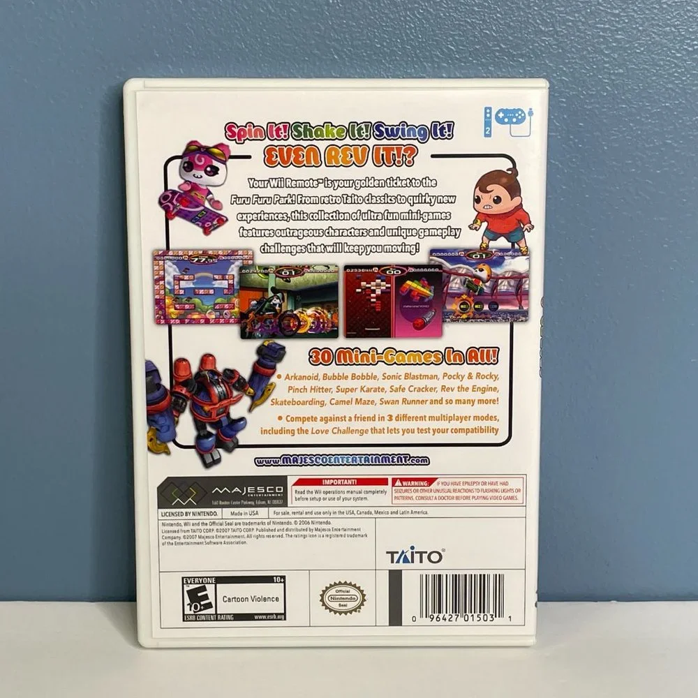 Nintendo Wii Furu Furu Park Video‎ Game Complete TESTED BEAUTIFUL CONDITION